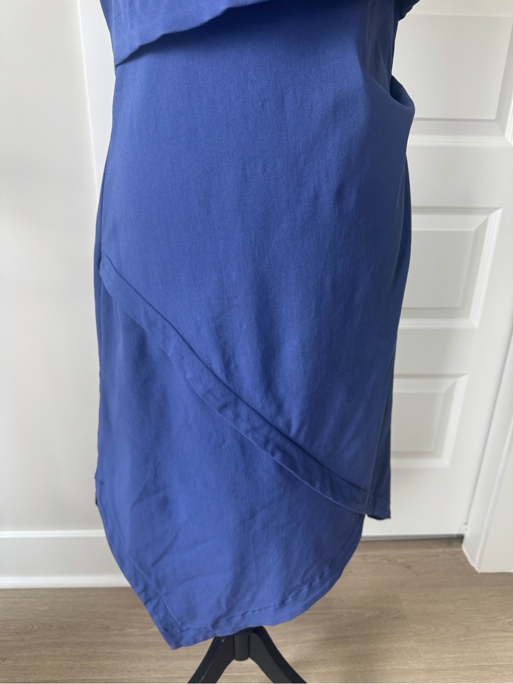 NWT 215$ Porto San Francisco Sleeveless layered Poppycock Dress in Periwinkle M - Picture 4 of 8
